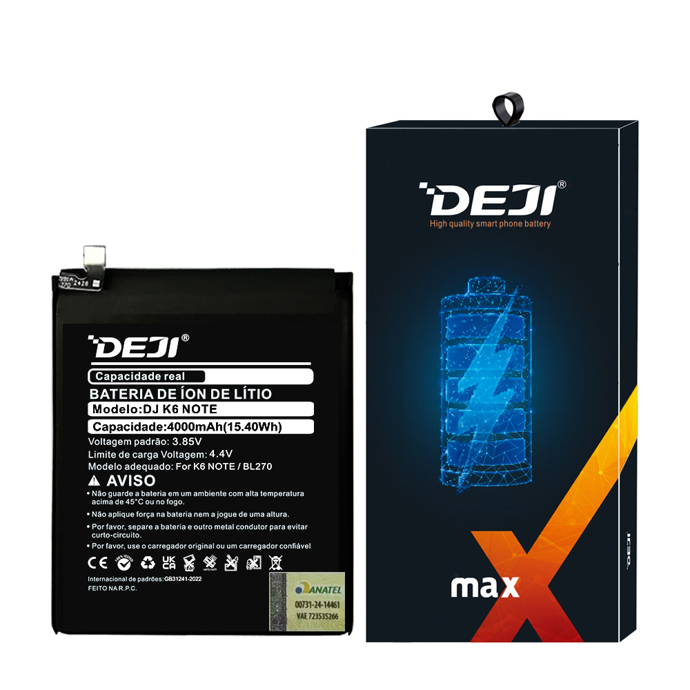 Bateria Deji Moto G6 Play XT1922/  E5 XT1944/ Lenovo k6 Plus BL270