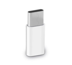 Adaptador MicroUSB - Type C Branco
