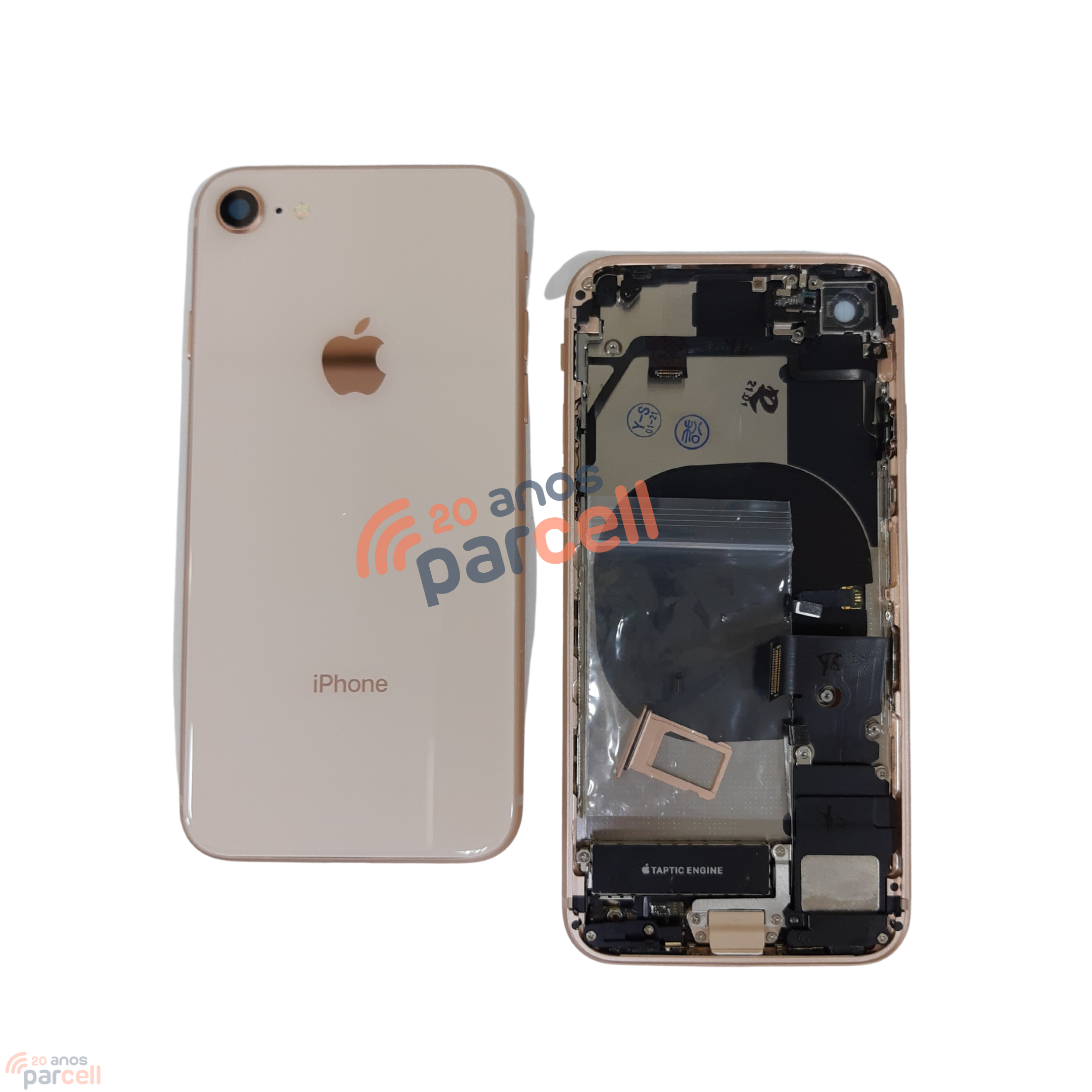 Carcaça Completa Iphone 8 Gold Rose
