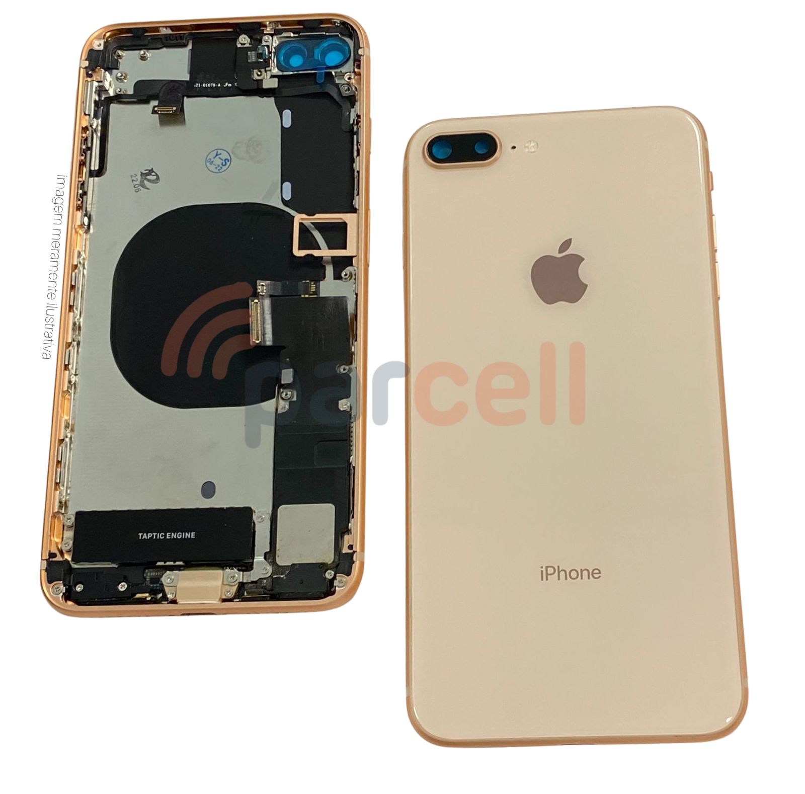 Carcaça Completa Iphone 8 Plus Dourado