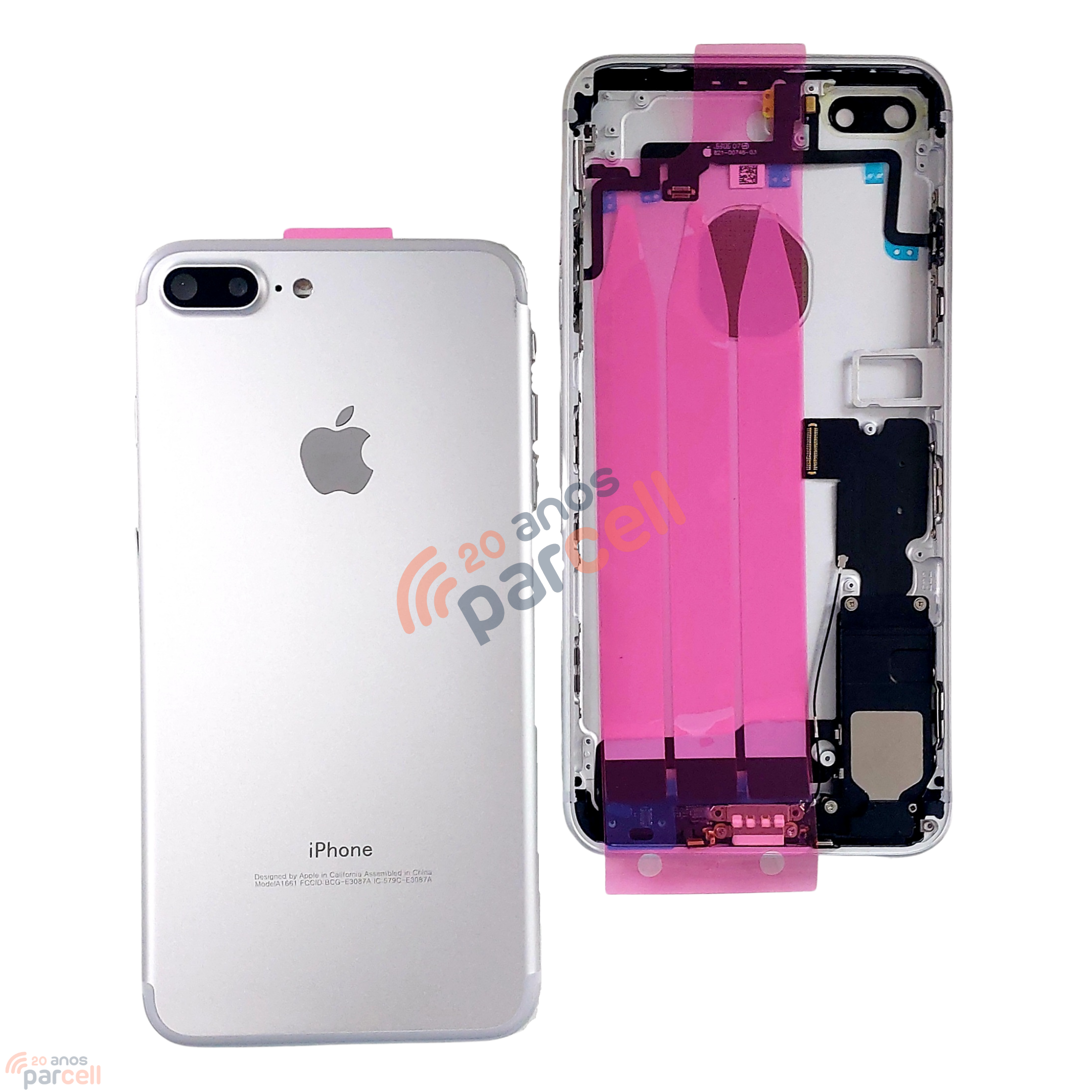 Carcaça Completa Iphone 7 Plus - Prata