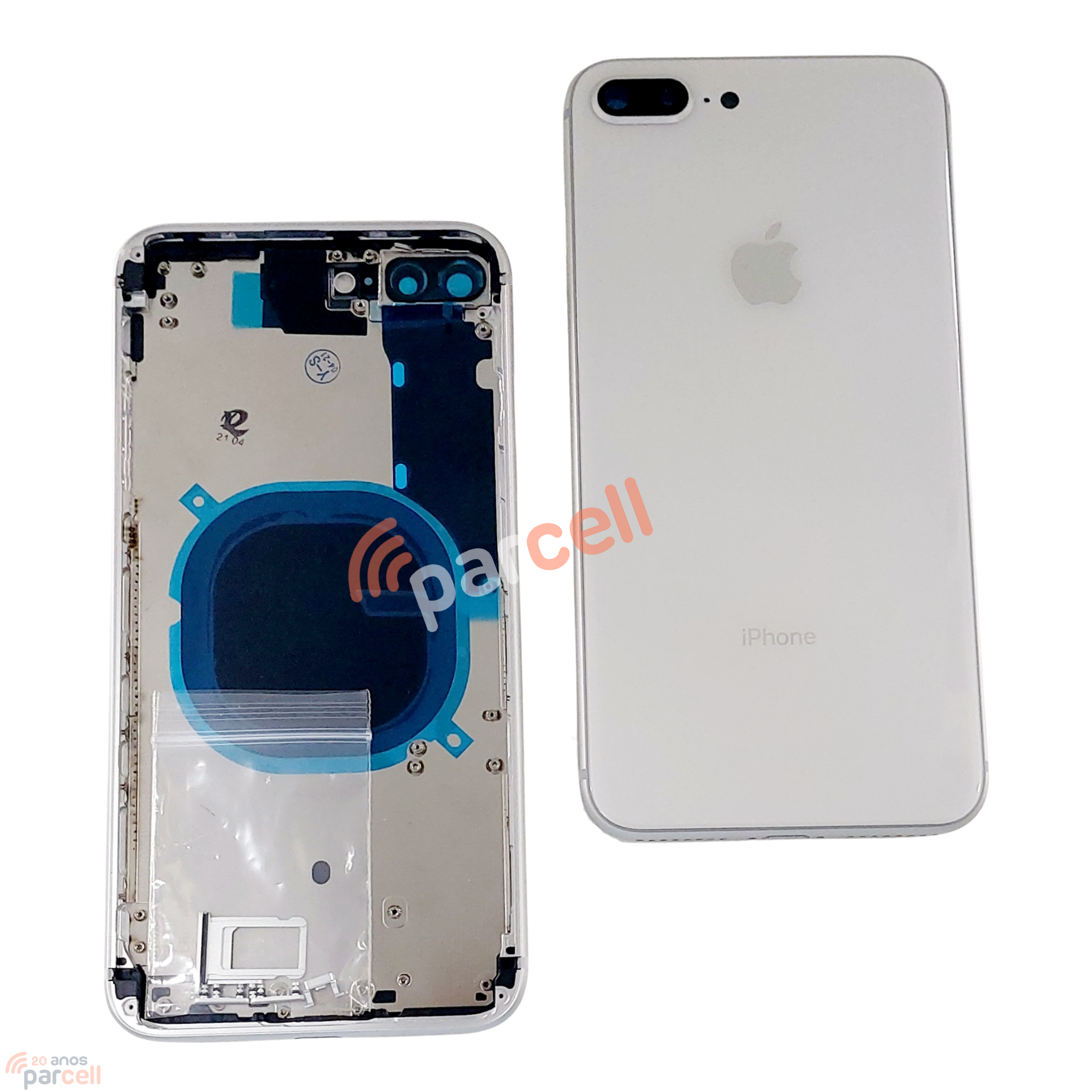Carcaça Iphone 8 Plus - Prata