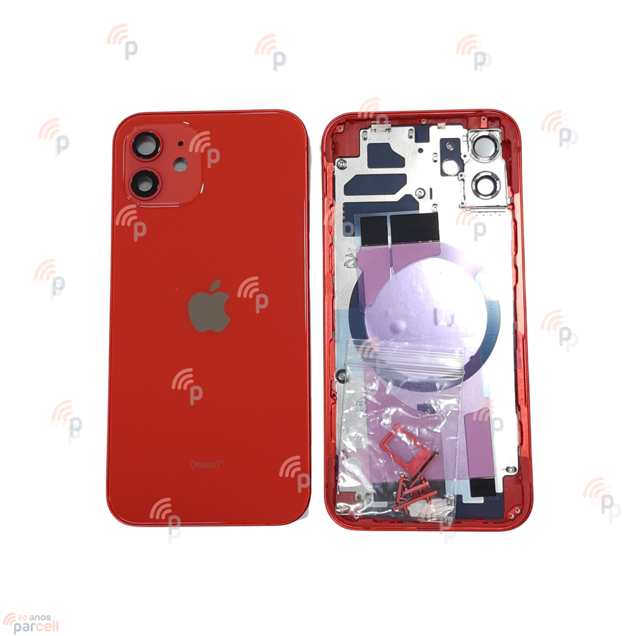 Carcaça Completa Iphone 12 Vermelho