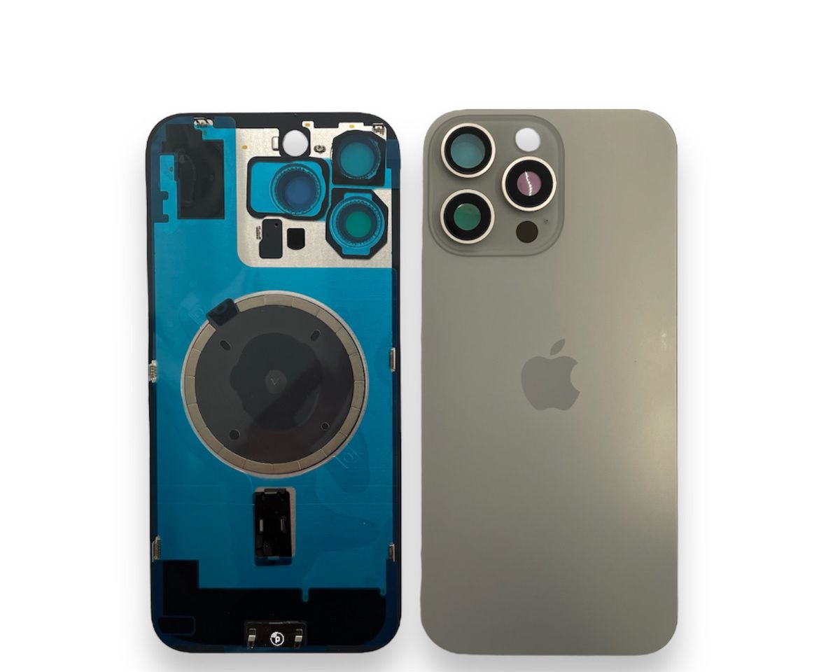 Tampa de Bateria Iphone 16 Pro Natural Com Aro