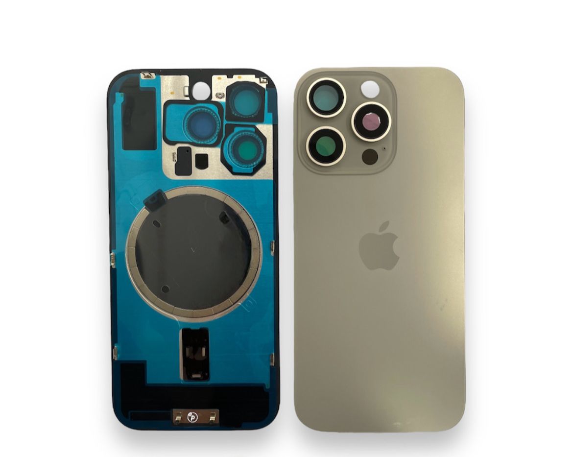 Tampa de Bateria Iphone 16 Pro Max Natural Com Aro