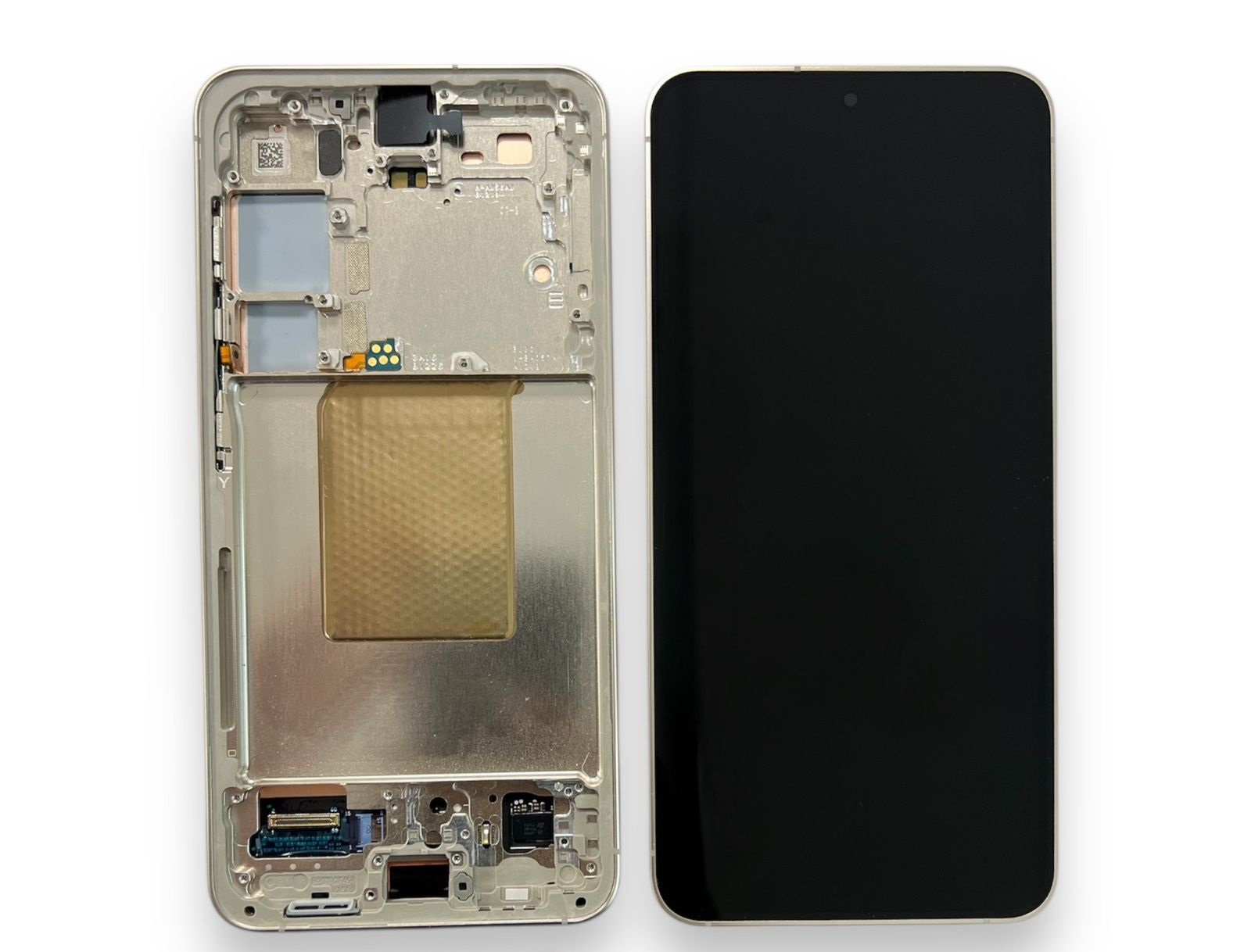 Display Samsung SM-S921 Galaxy S24 Com Aro Laranja