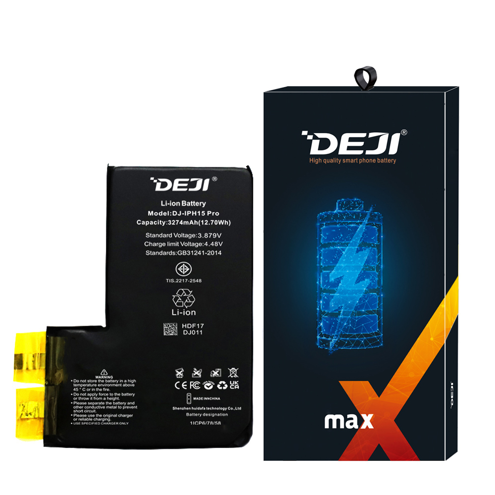 Bateria DEJI Iphone 15 Pro Sem Flex