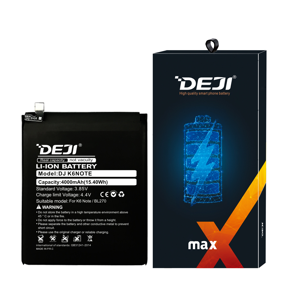 Bateria Deji Moto G6 Play XT1922/  E5 XT1944/ Lenovo k6 Plus BL270