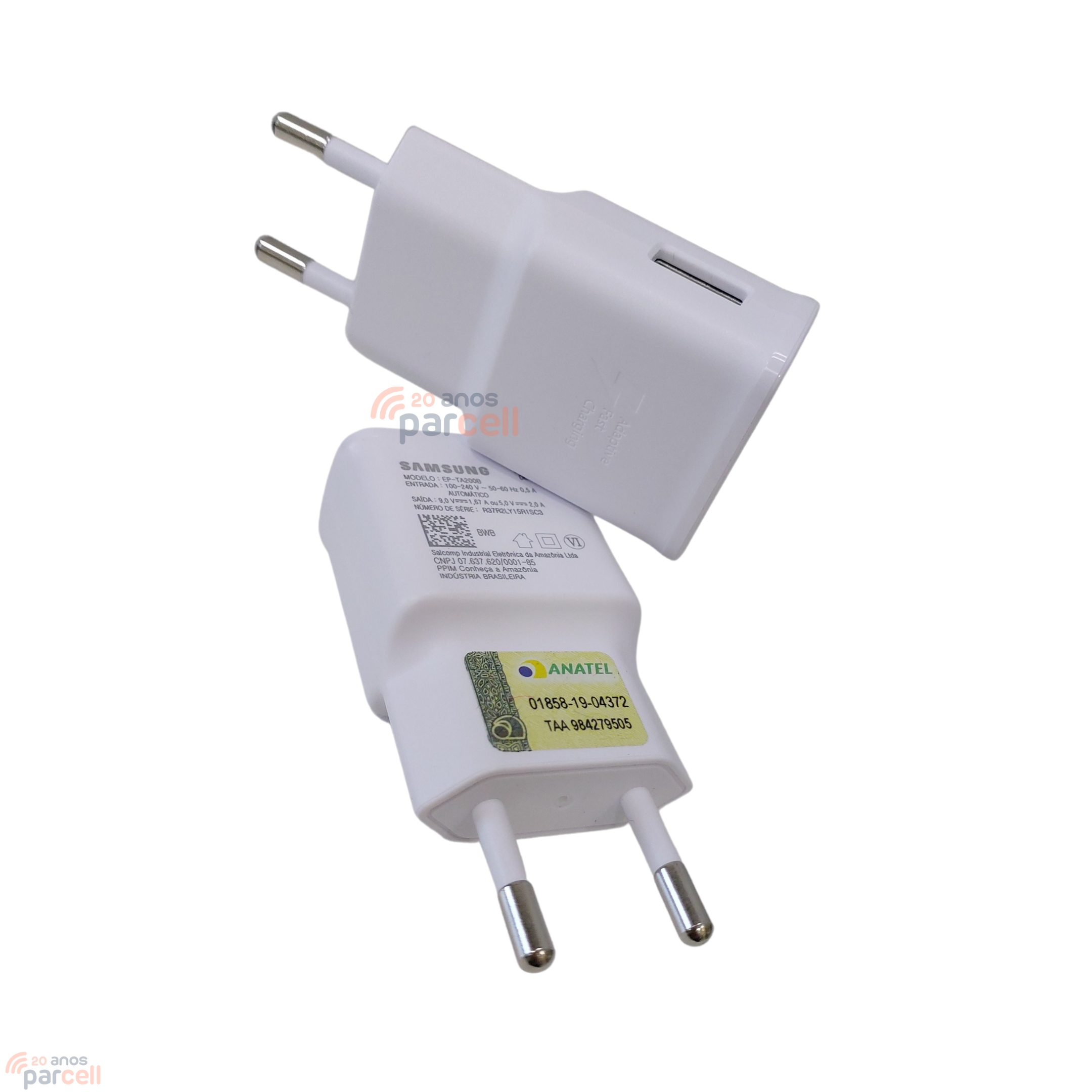 Carregador Samsung Fast Charger Branco