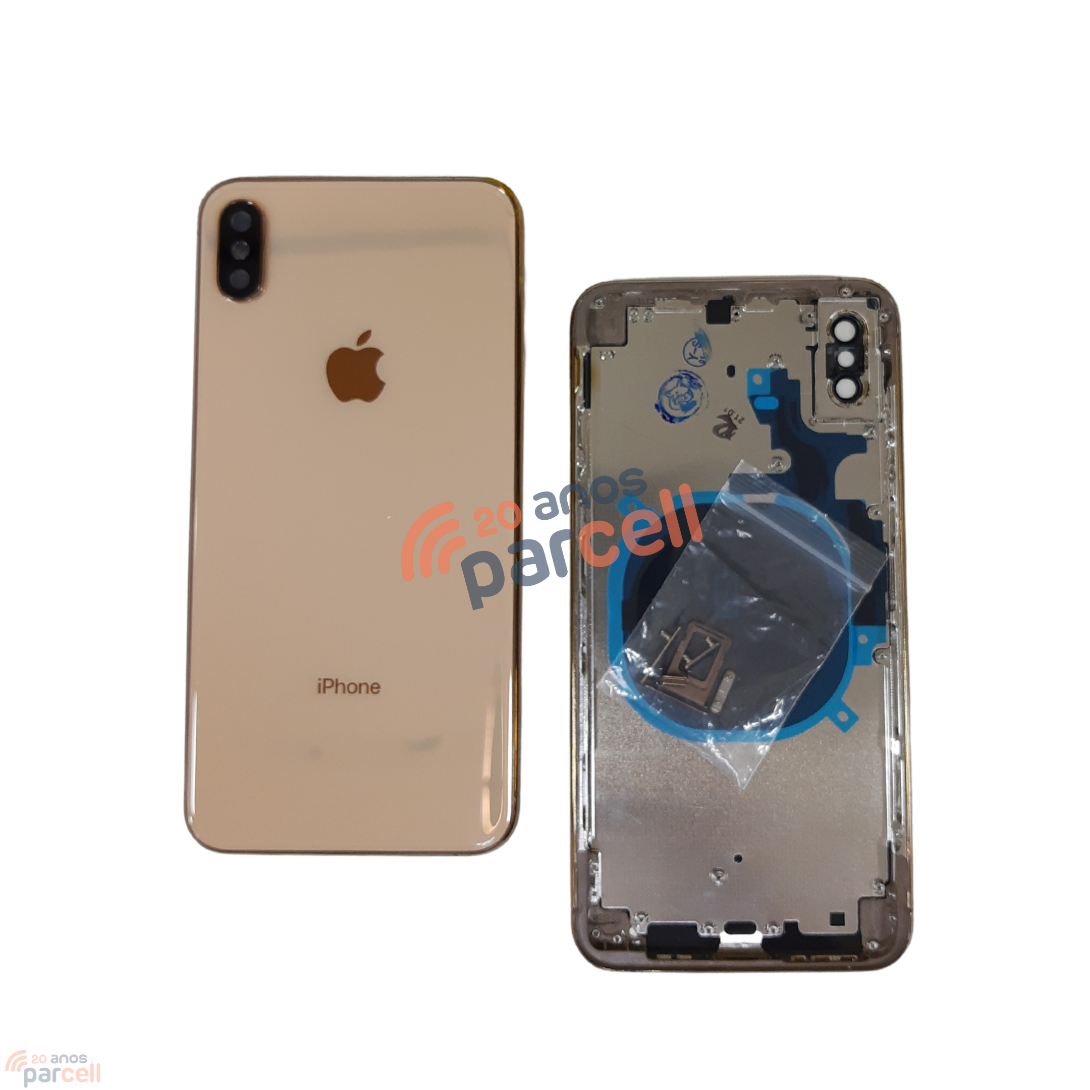 Carcaça Iphone XS Max - Dourado