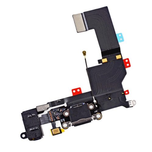 Conector de Carga Iphone 5S - Preto