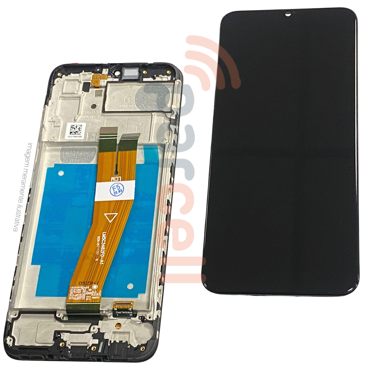 Display Samsung SM-A035 Galaxy A03 Com Aro