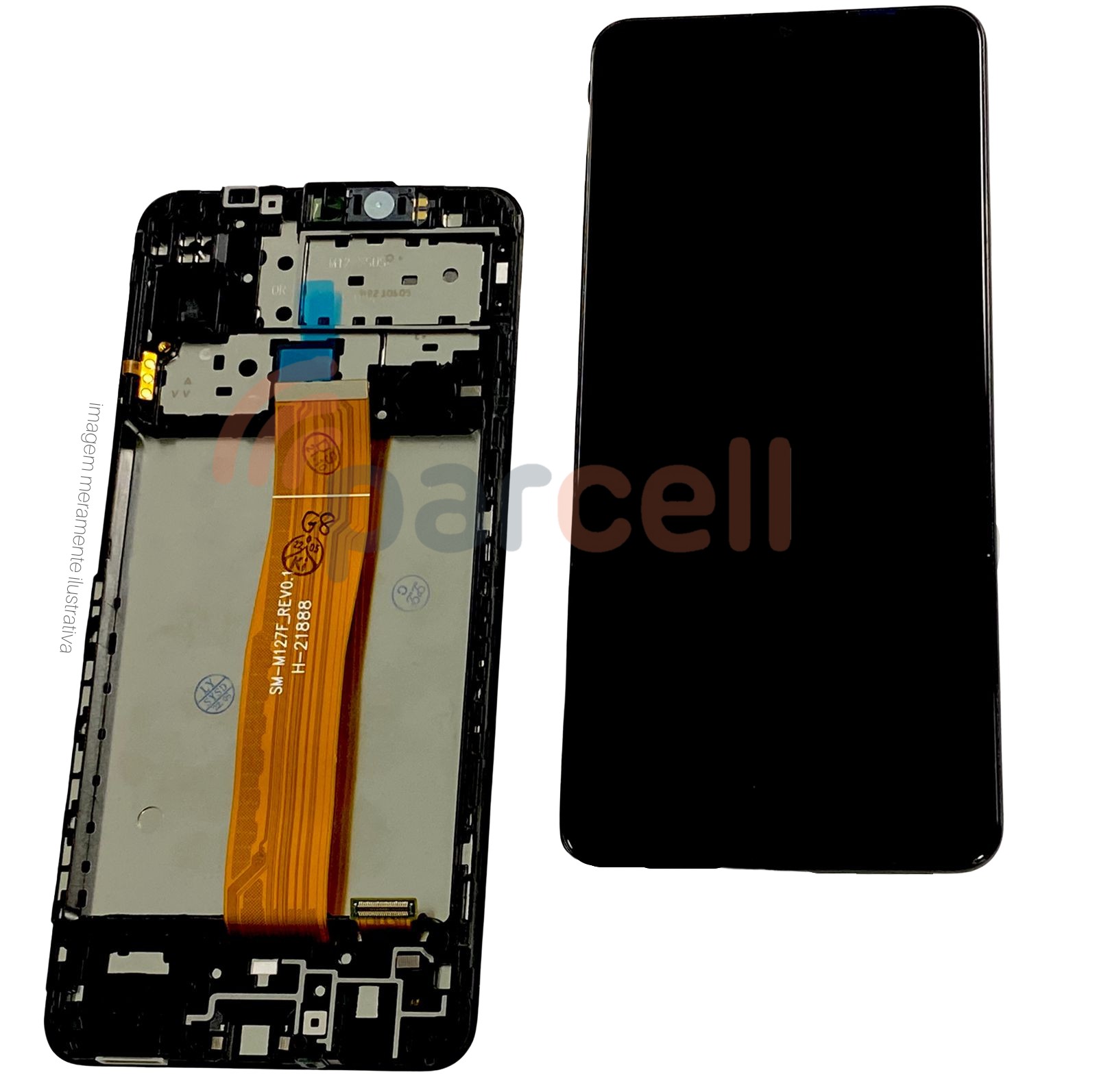 Display Samsung SM-M127 Galaxy M12 Com Aro