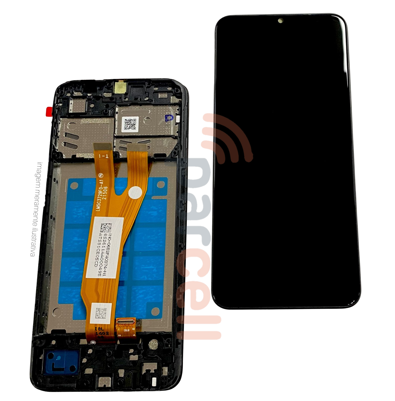 Display Samsung SM-A032 Galaxy A03 Core Com Aro