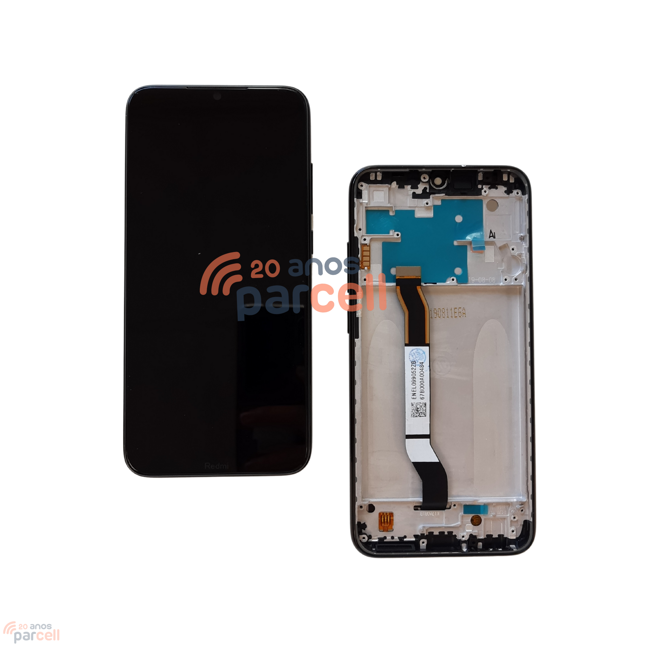 Display Xiaomi Redmi Note 8 Com Aro Preto